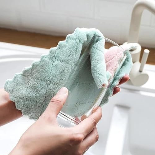 Gadgetpoint | Staubtücher – Reinigungstücher – Küchentücher – Tücher – 3er Set - Mehrfarbig