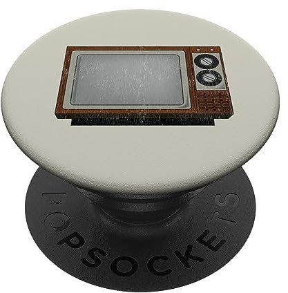 retro 60er 70er jahre fernseher fernsehen nostalgie fernseher 1960er 1970er fernseher PopSockets mit austauschbarem PopGrip