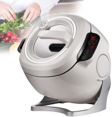 ZXSYYDS Máquina de cocción automática,Robot salteado automático,Robot de Cocina con Panel táctil 6L,con rotación de 360° y antipasta de Calentamiento Integral 3D, Fiestas de Navidad y Año Nuevo
