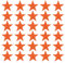PATIKIL Iron-on Patches, 33 Pack 5 Star Sew Embroidered Patches Appliques Embellishments for Clothing Jackets Hat Backpack Repairing Decorations, Orange