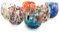 MurArt Verres de Murano Lot de 6 verres de 350 ml en verre soufflé à la main en fabrication artisanale Made in Italy B9