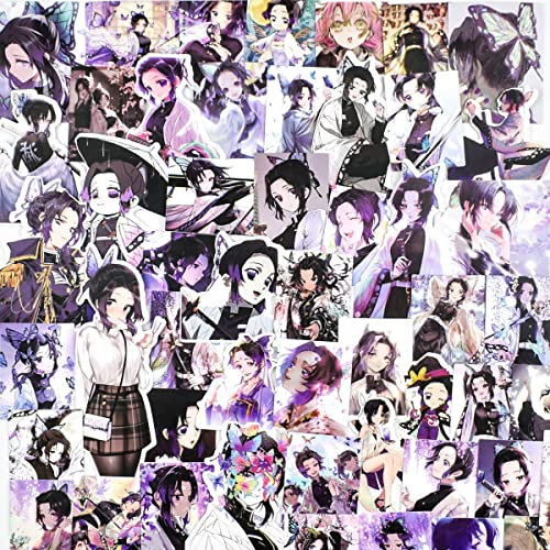 60 Ghost Slayers KochouShinobu Aufkleber Anime Figur Vinyl Wasserdicht DIY Stickers Für Computer Skateboard Gepäck Auto Fahrrad