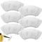 XNBTFK 6-Pack White Steam Cleaner Pads for Karcher, 19x8cm Washable Replacement Microfibre Cloths, Steam Mop Pads Compatible with SC1/SC2/SC3/SC4/SC5 Hand Nozzle Accessories