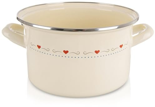 orion group Emaille Kochtopf 4 l Ø 22 cm Praktischer Kochtopf mit