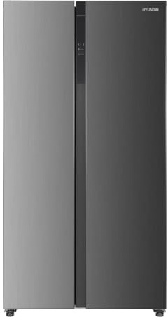HYUNDAI Frigorífico Americano Inox, 2 Puertas. HAM17791NDDI01, Capacidad 442 Litros, No Frost, Motor Inverter, 39 dB, Puerta No Reversible, Apertura Tipo Uñero, Clase D