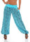 Malito – Damen Haremshose Orient Print aus Baumwolle – Leichte Stoffhose mit elastischem Bund – Bequeme Hippie Hose für Strand & Alltag – Aladinhose für Frauen 3488 (Türkis)