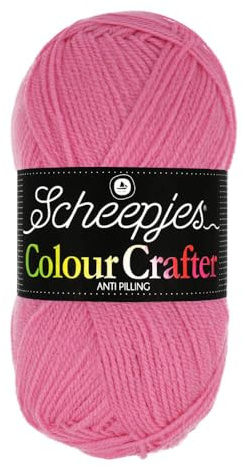 Scheepjes Colour Crafter 100g Yarn Ball | Acrylic DK Double Knit Wool | Soft & Anti-Pilling for Knitting, Crochet, Blankets & Amigurumi (1241 Den Bosch)