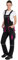 NIZO A Sicherheitslatzhose für Frauen in SCHWARZ - Latzhose Arbeitshose Damen Mädchen Schutzhose Arbeitslatzhose Kombihose (170/84-90)