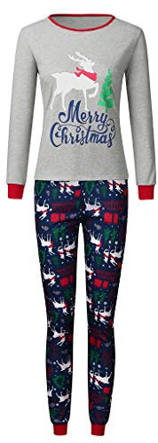 Pyjama Noel Famille - Hommes - Femme - Enfant Garcon Fille - Bebe 0-12 Ans - (Merry Christmas Tee Shirt,Pantalon à Carreaux, Combinaison - Have a Happy jally Christmas