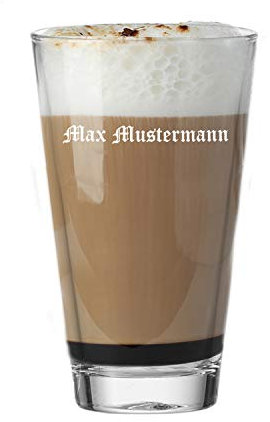 Deitert Leonardo Becher 300 ml Ciao - Trinkglas mit Gravur - Glas mit individueller Namensgravur - ideal als Wasserglas, Saftglas und Kaffeebecher