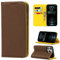 Copmob Phone Case iPhone 13 Pro,Flip Genuine Leather Wallet Case,[4 Slots][Magnetic closure][With Lanyard],Protective Cover Case for iPhone 13 Pro - Brown