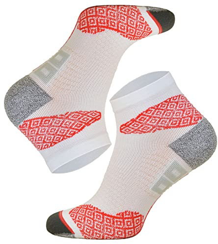 TODO RUNNING RAID - Quarter Laufsocken, Technisch, Anti-Blasen Polsterung, für Damen & Herren mit DryTex. Bunte Funktionssocken | Marathon | Trail | Joggen | Laufen | Running (39-42, Weiß)