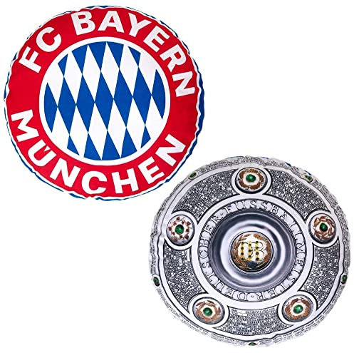 FC Bayern München Rundkissen - Rekordmeister - FCB Dekokissen Logo Kissen