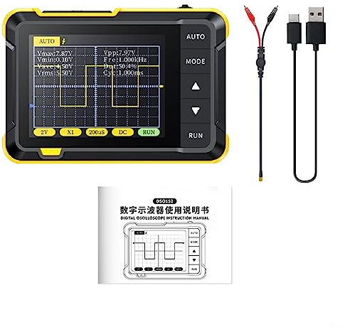Oscilloscope numérique portable DSO 152 - Oscilloscope électrique portable - Petit kit débutant pour le travail, l'entretien et le bricolage (standard)