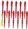 Warmhm 12 Pcs Weihnachten Baum Glitter Ornamente Rot Dekorationen Für Weihnachten Party