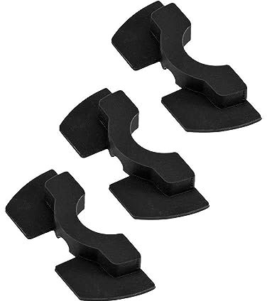 OcioDual Lote de 3 Amortiguadores Antivibraciones Negros, Compatible con Patinete Eléctrico Xiaomi M365, Amortiguador Antivibración de Goma, Protección de Junta Plegable