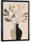 artboxONE Poster mit schwarzem Rahmen 18x13 cm Natur Lineart Botanic - Bild wandbild vase