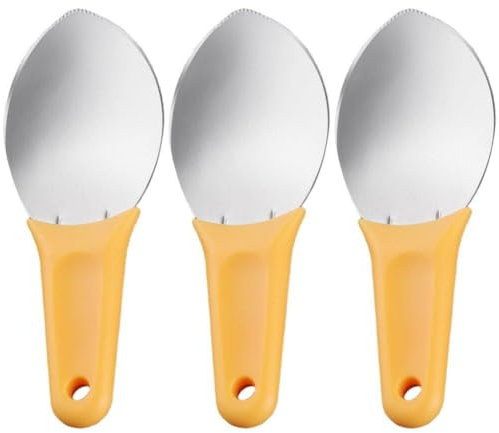3 Pcs Stainless Steel Mango Slicer with Non-Slip Handle Mango Cutter Fruit Pitter Mango Prep Tool Mango Kitchen Gadget for Home