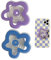 Phone Socket 2Pcs Universal Expanding Flower Socket Mobile Phone Stand and Grip with a Swappable Top for Phones Tablets Blue Purple