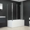 ShGaxin Duschabtrennung, Duschwand, Badewannenaufsatz, Duschwand Für Badewanne, Badewanne Wand, Glaswand Badewanne, Badewanne Duschwand, 120x69x130 cm Hartglas Transparent