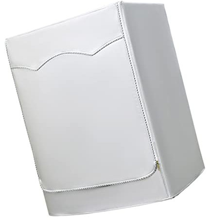 Ng Funda para Máquina, Cremallera Enrollada L Tela Oxford Recubierta de Plata de Gran Tamaño Lavadora y Secadora con Tambor Adecuado Cubierta para Lavadora Completamente