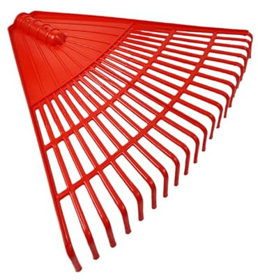 Yard Grass Rake Garden Rake Lawn Rake, Large Plastic Leaf Rake Head Replacement, Plastic Rake Hand Rake Garden Tool, Sanitation Rake Grass Sweeping And Leaf Falling Outdoor Special (Red)