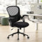 Bürostuhl mit gepolsterter 90° klappbarer Armlehne, Lendenwirbelstütze, höhenverstellbarer ergonomischer Bürostuhl, drehbarer Computerstuhl, bequemes Sitzkissen für Zuhause/Büro (Schwarz)