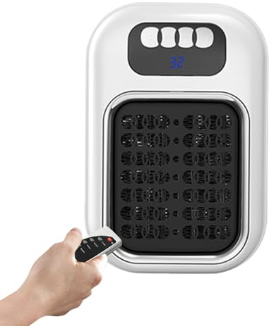 Hitburu Termoconvettore Intelligente | Termoconvettore Portatile A Parete | Unità di Riscaldamento Silenziosa Protezione Surriscaldamento per Interni Camera Ufficio Casa Bagno