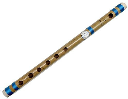 Beginners to Professional Indian Bamboo Flute Concert Natural Scale C 13 inch Transverse Indian Bamboo Transverse Flute Bansuri