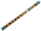 Indische Bambusflöte für Anfänger bis Profis, Konzertquerflöte Normaltonleiter C-Dur, 33 cm (13 Zoll), indische Bambus-Querflöte Bansuri