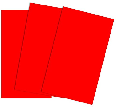 House of & Papier A2 220 gsm farbiger Karte – Rot (50 Stück Blatt)