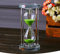 MINGZE Sablier Cristal Transparent Sablier Horloge Artisanat Verre Décoration, 15 Minutes / 30 Minutes / 60 Minutes (Vert, 30 Minutes)