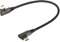 AAOTOKK 90 Degree USB 3.1 Type C Cable - Right & Left Angled 4K@60Hz Gen 2 Extension Cable Supports Charging, Data, Audio, Video for Laptop, Tablet & Mobile Phone (0.3M/1Ft)