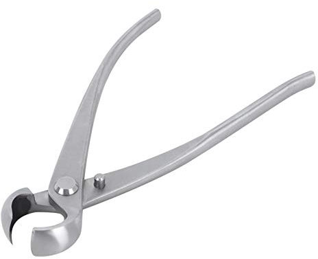 Tissting Edelstahl Bonsai Knospenschere, Bonsai Werkzeu Bonsaischere Knospenzange für Bonsai Stammsplitter Bonsai-Schere 18cm Konkaver Schneider Bonsai Werkzeuge für Terrasse, Rasen
