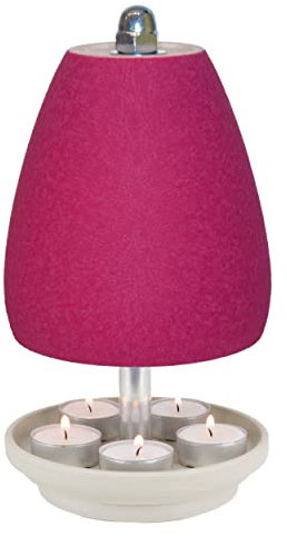 HP-TLL 27/14 5 Kerzen Bordeaux Rot Teelichtlampe Orchidee Elegante Deko Wohnung Balkon Garten Terrasse Hornet-Products Die - Teelichtofen Manufaktur