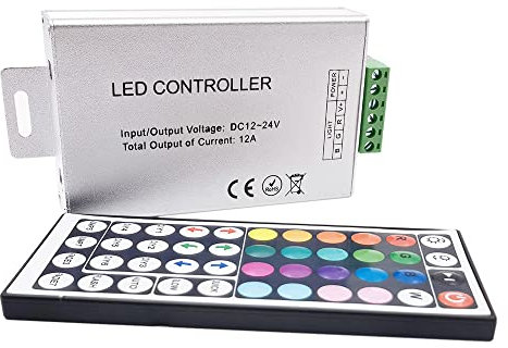 DC 12 V 24 V 12 A RGB LED Streifen Controller Dimmer 44 Tasten IR Fernbedienung für RGB SMD 2835 5050 3528 Leuchtband