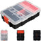 INHEMING Organizer Viti Attrezzi Plastica,Sortmaster scatola porta attrezzi, scatola organizer portatile impermeabile, organizer per attrezzi vuota, per attrezzi, viti, chiodi, rivetti, bulloni