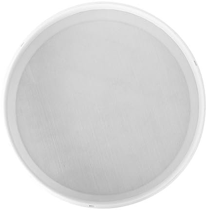 BESTonZON Tamis à Farine Rond Acier Inoxydable Avec Mailles Fines Pour Cuisine Blanc