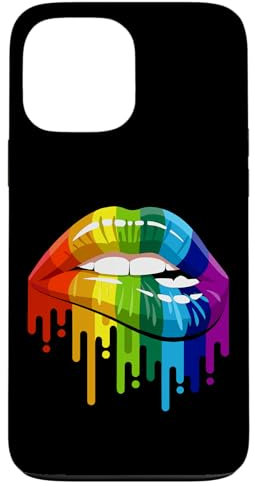 Hülle für iPhone 13 Pro Max LGBTQ Rainbow Lip Gay Pride