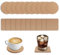 VINEST Lot de 20 Dessous de Verre en Liège 10x10cm, Épaisseur de 4mm Dessous de Plat, Réutilisable et Absorbants Dessous sous Tasse A Cafe pour La Cuisine Le Bureau, Le Restaurant Le Bar