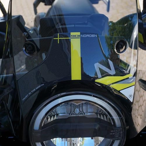 labelbike - 3D Aufkleber zur Dekoration und zum Schutz der Motorradscheibe kompatibel mit Husqvarna Norden 901 2024