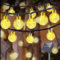 LQWELL® Cadena De Luces Solares Para JardÍN, Luces Solares De Cristal, 10 Ledes, 3 M, IP44, 8 Modos, Para Exteriores/Interiores, JardÍN, Terraza, BalcÓN, Boda, Fiesta (3M 10LED Blanco CÁLido)