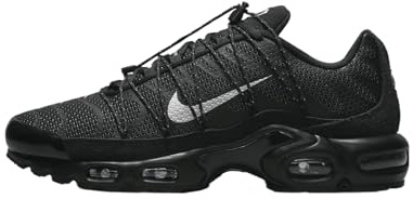 Nike Air Max Plus Utility Men's Shoes (FD0670-001, Black/White/Metallic Silver), Black/White/Metallic Silver, 3.5 UK