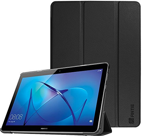 Fintie Hülle für Huawei Mediapad T3 10 - Ultra Dünn Superleicht Flip Schutzhülle mit Standfunktion für Huawei MediaPad T3 (9,6 Zoll) 24,3 cm Tablet-PC, Schwarz