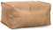Lounge Pug Kleiner Fußhocker Pouf, Goldbraun Vintage Kunstleder, Sitzpouf, Pouf Sitzsack Hocker Wohnzimmer