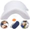 ALEVMOOM Armlehnen-Kissen für Paare, ergonomisches Nackenkissen, Kuschelkissen, Paarkissen, Memory-Schaum mit langsamem Rückprall für Reisen im Büro (Weiß)