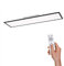 SellTec LED Panel Rahmen schwarz, dimmbar per Fernbedienung, Lichttemperatur CCT warmweiß - kaltweiß Home Office (120x30)