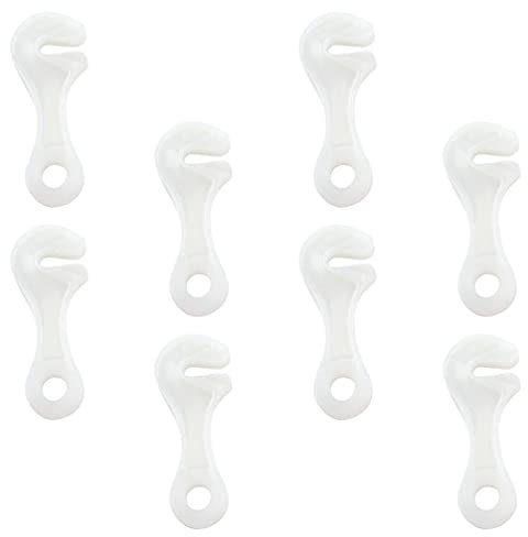 BESPORTBLE 8st Leuchtende Kordelschnalle Winddichte Seilschnallen Zelt Seil Stecker Camping-Clips Spanner Geformt Seil Schnalle Windseil Markisenklemme Draussen Plastik Anschließen