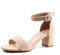 Hitmars Sandales pour femme à talon bloc Sandales pour femme Talon moyen Strappy Chunky Bout ouvert Chaussures de soirée Chaussures de mariage Robe de soirée de mariée Kaki UK Taille 5