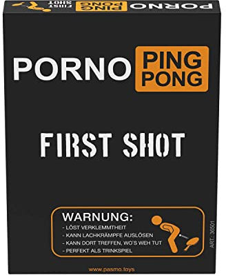 PASMO Porno Ping Pong First Shot - Versaute Trinkspiel Karten, JGA Spiele für Erwachsene, Party Kartenspiel 36501